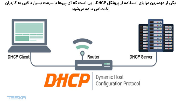 مزایای پروتکل DHCP
