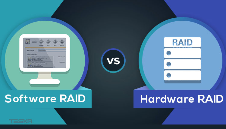 تفاوت raid سخت‌افزاری و نرم افزاری