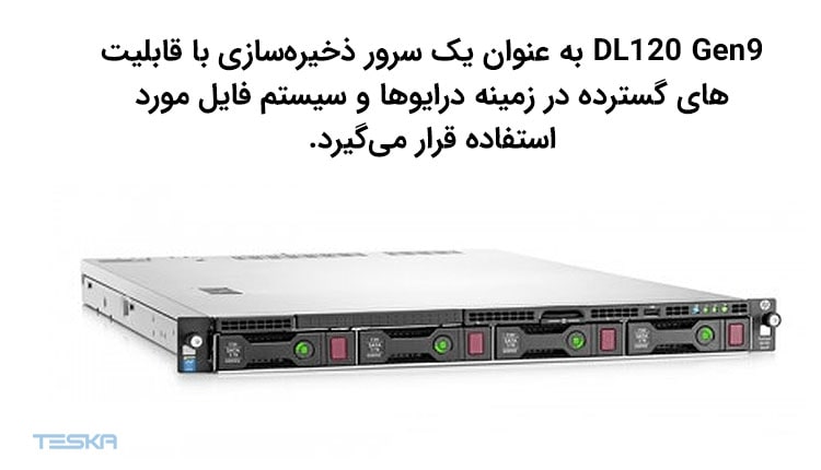 گزینه مناسب ذخیره سازی با سرور DL120 Gen9